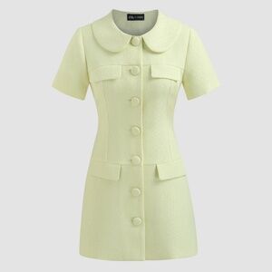 Cider x Polly Pocket Peace Out Dolls Dress in Pale Green